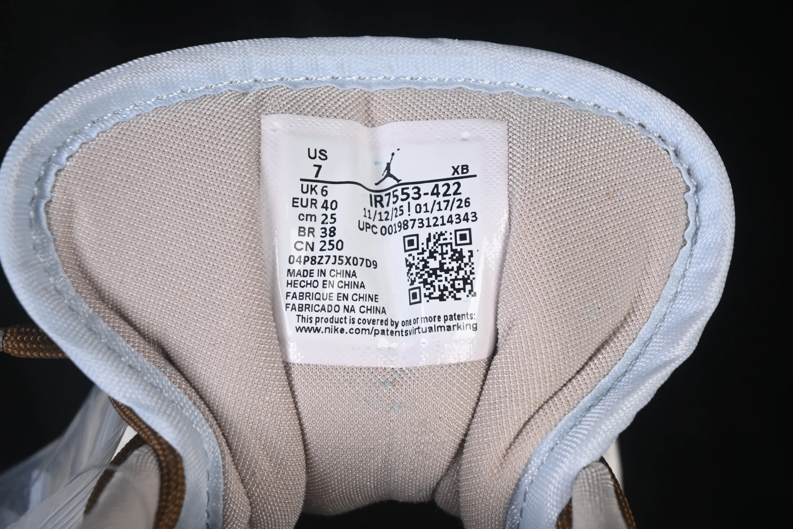All categories Air Jordan Jordan series basketball shoes Air Jordan 1 Low Air Jordan 1 Low AJ1 Joe 1 low-top retro culture basketball shoes IR7553-422
